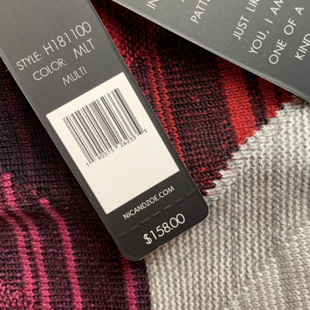 NWT NIC+ZOE Knitted Top - Picture 6 of 7